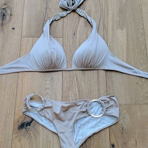 Champagne and gold fully supportive VS bikini